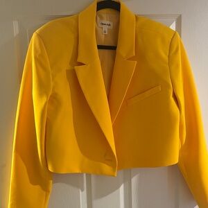 Open Edit Women's Yellow Blazer
